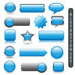WEB BUTTONS POSTER (BLUE) (rectangular round blank square)