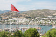 Bodrum and Turkish flag, Turkey