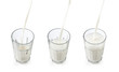 Pouring milk in a glass