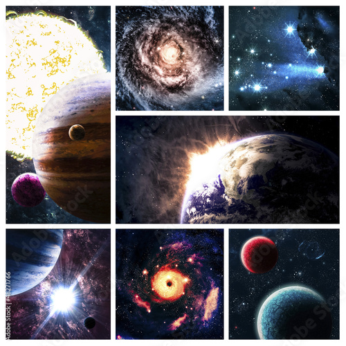 Photo: Space collage Space collage