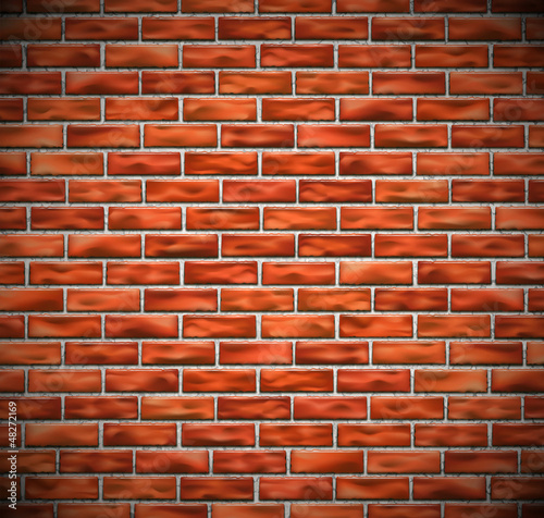 Vector: Red brick wall Red brick wall