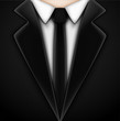 Black tuxedo with tie