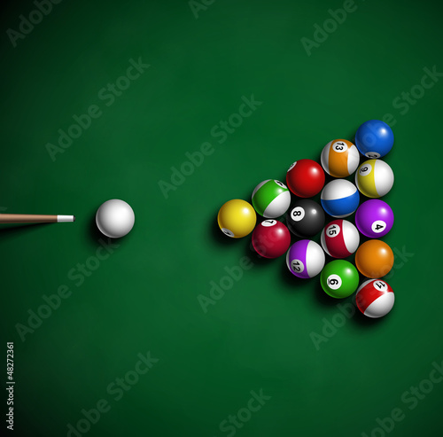 Vector: Billiard balls Billiard balls