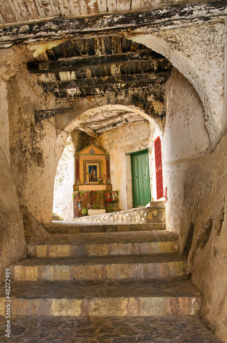 Photo: Alleyway. Scalea. Calabria. Italy. Alleyway. Scalea. Calabria. Italy.