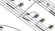 Sheet music rotating