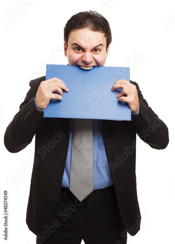 Photo: Angry businessman Angry businessman