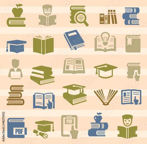 Vector: book icons set book icons set