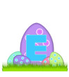 Illustration: Alphabet Big Egg Hunt E Alphabet Big Egg Hunt E