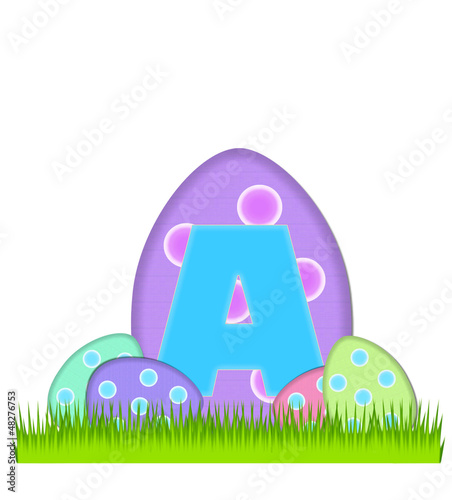 Illustration: Alphabet Big Egg Hunt A Alphabet Big Egg Hunt A