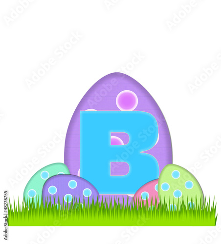 Illustration: Alphabet Big Egg Hunt B Alphabet Big Egg Hunt B