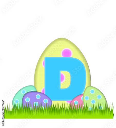 Illustration: Alphabet Big Egg Hunt D Alphabet Big Egg Hunt D