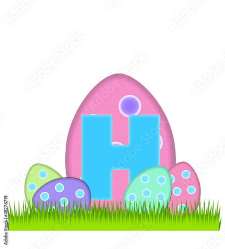 Illustration: Alphabet Big Egg Hunt H Alphabet Big Egg Hunt H
