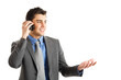 Businessman talking on the phone