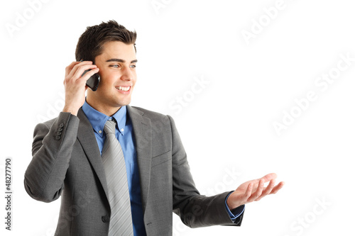 Photo: Businessman talking on the phone Businessman talking on the phone