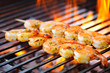 prawn spit on grill