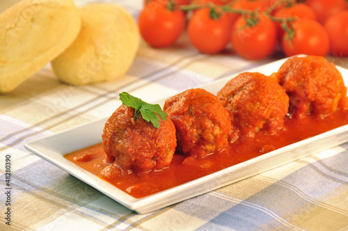 Photo: meatballs in tomato sauce meatballs in tomato sauce
