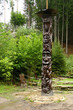 Indian wood totem