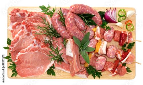 Photo: Carne di suino per grigliata - Pork meat for grill Carne di suino per grigliata - Pork meat for grill