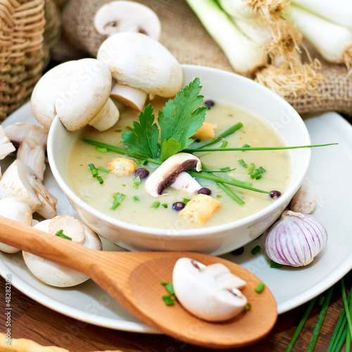 Photo: Soup - Pilzsuppe Soup - Pilzsuppe