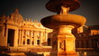 sunrise in St Peter's Square in Vatican