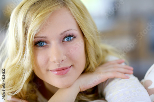 Photo: Portrait of beautiful blond woman Portrait of beautiful blond woman