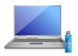 flash drive and computer