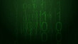 Video: Binary code screen background. Binary code screen background.