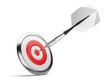 dart on red target