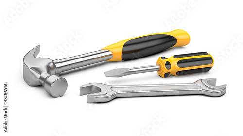 Illustration: Mechanic tools set Mechanic tools set