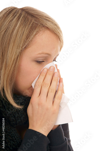 Photo: Woman with a cold Woman with a cold
