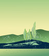 Landschaft im Frühling
