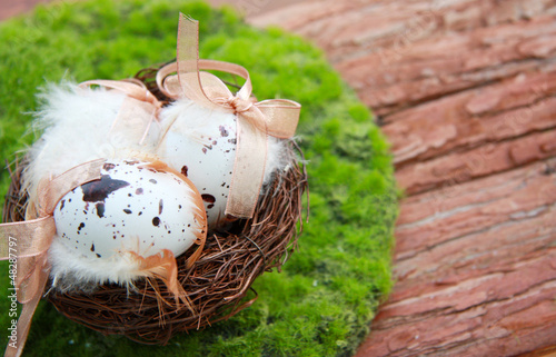 Photo: Ostereier im Nest Ostereier im Nest