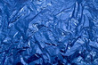 papel azul arrugado