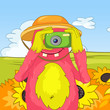Vector: Funny Monster. Funny Monster.