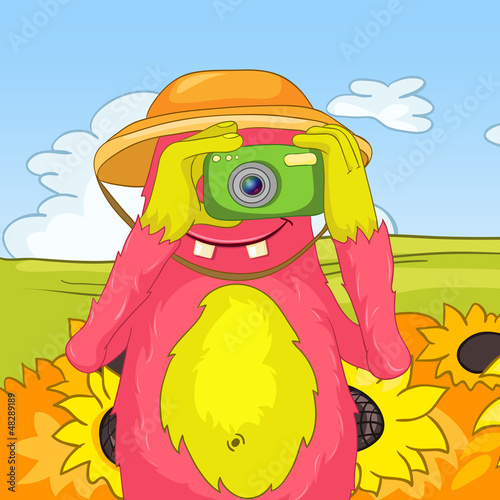 Vector: Funny Monster. Funny Monster.