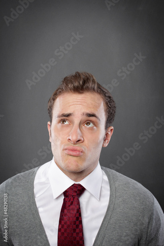 Photo: Man at the Blackboard Man at the Blackboard