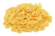 Photo: Heap of bow tie pasta isolated on white background Heap of bow tie pasta isolated on white background