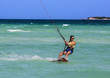 Kitesurfing girl