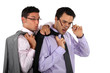 Curious business professionals