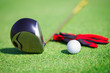 golf in a golf club