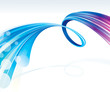 Abstract wave background of technology connections.