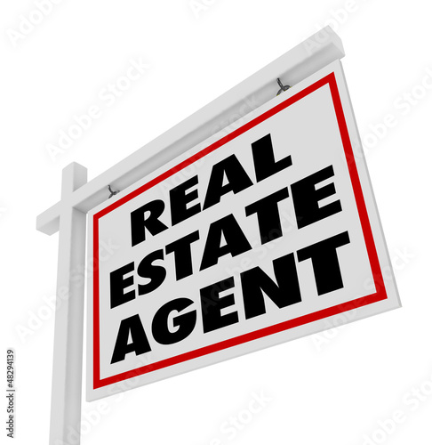 Illustration: Real Estate Agent Sign Advertising Agency Real Estate Agent Sign Advertising Agency