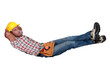Builder sleeping