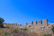 Old Navarino castle walls near Gialova in Messinia prefecture