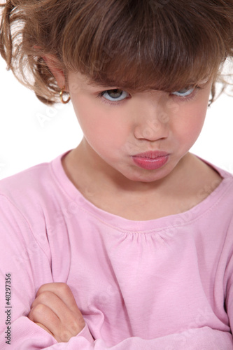 Photo: Angry little girl Angry little girl