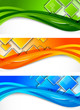 Set of banners