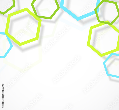 Vector: Background with hexagons Background with hexagons