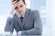 Tired businessman