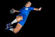 Photo: Handballerin beim Torwurf Handballerin beim Torwurf