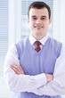 man in office
